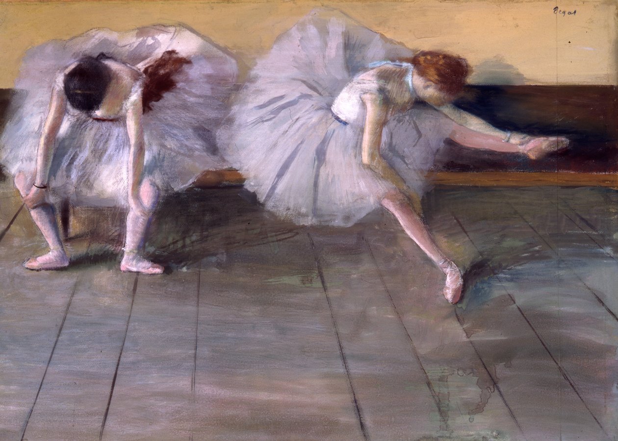 To dansere, ca. 1879 (pastell og gouache på papir) av Edgar Degas