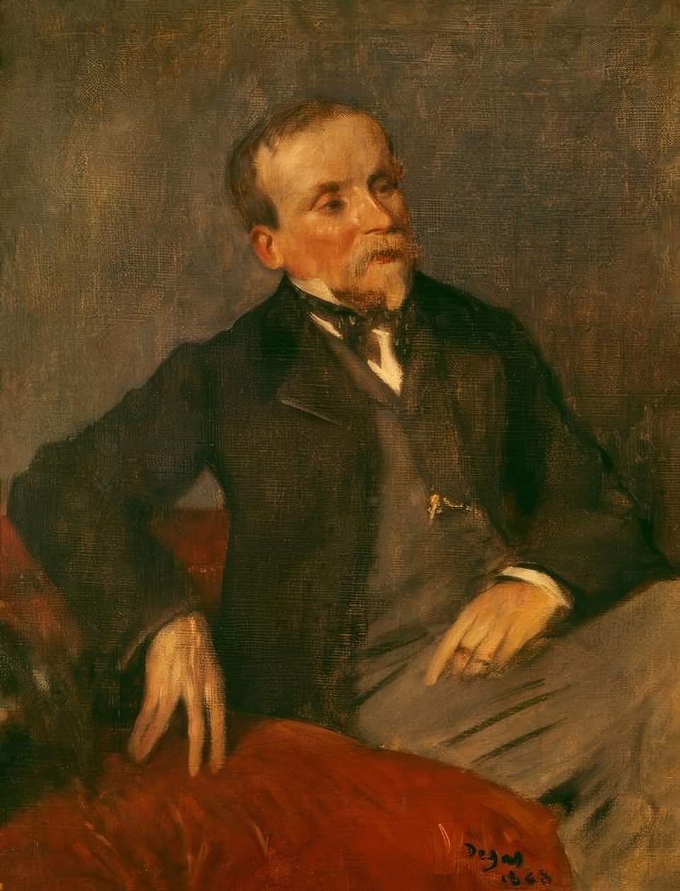 Evariste de Valernes (1816–1897) maler og venn av kunstneren av Edgar Degas