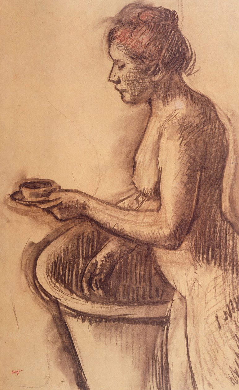Naken kvinne av Edgar Degas