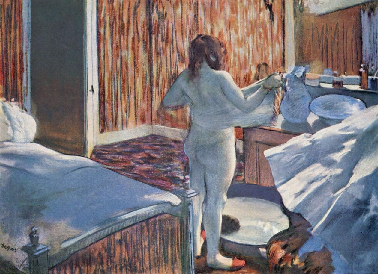 Kvinne på toalettet av Edgar Degas