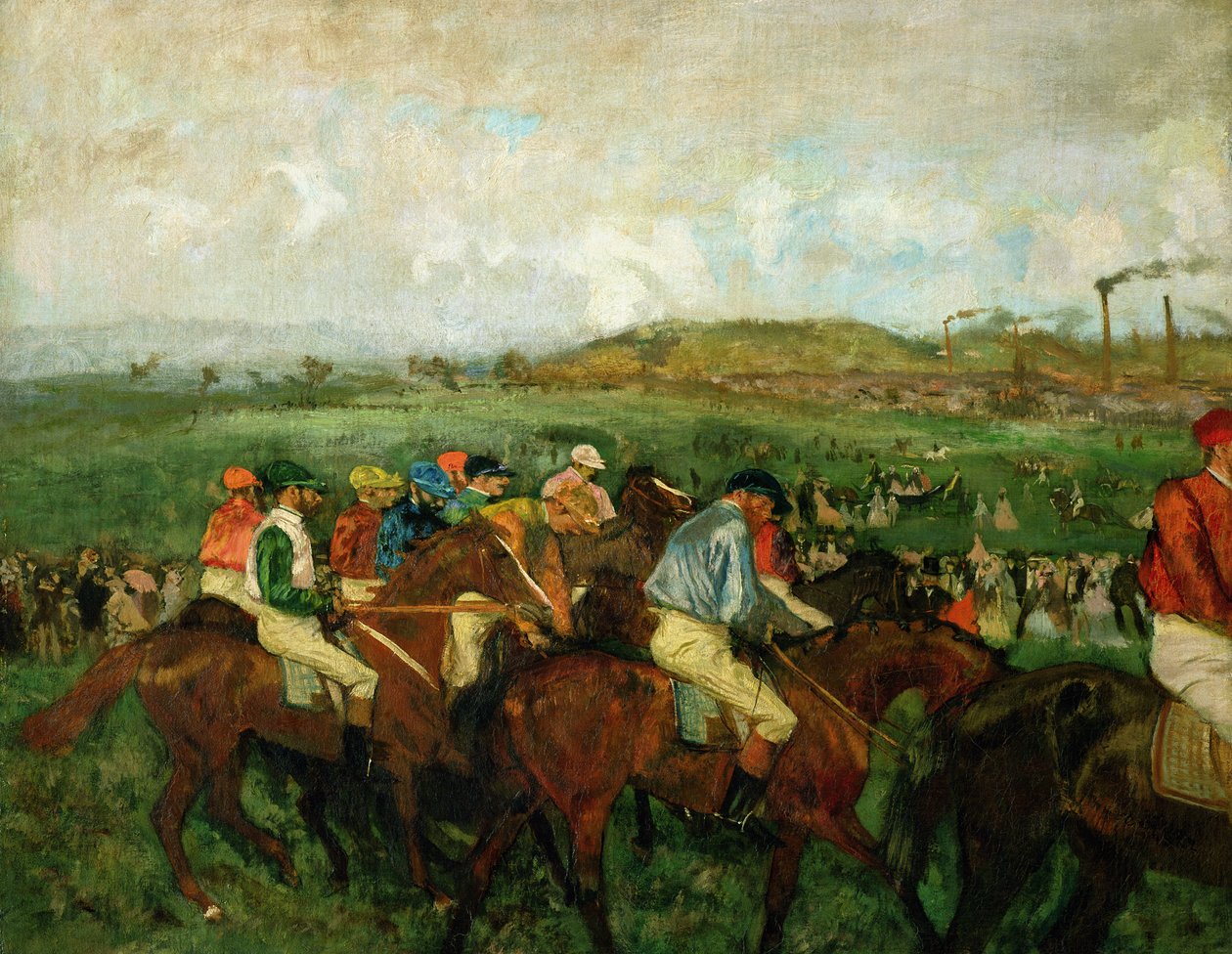 Gentlemen rase. Før avgangen, 1862 av Edgar Degas