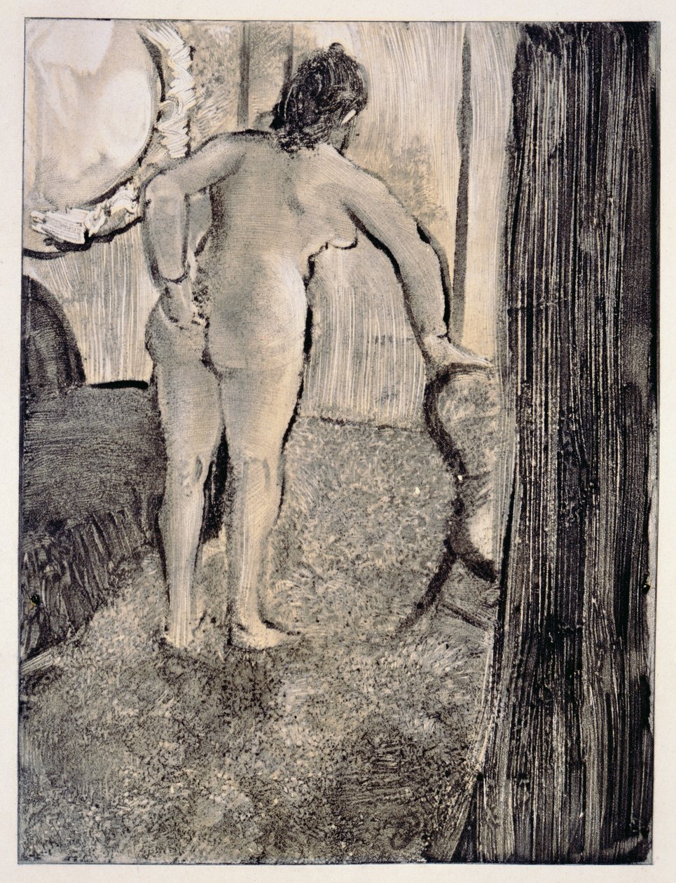 Illustrasjon fra 'La Maison Tellier' av Guy de Maupassant (1850-93) gravert av Maurice Potin, 1933 av Edgar Degas