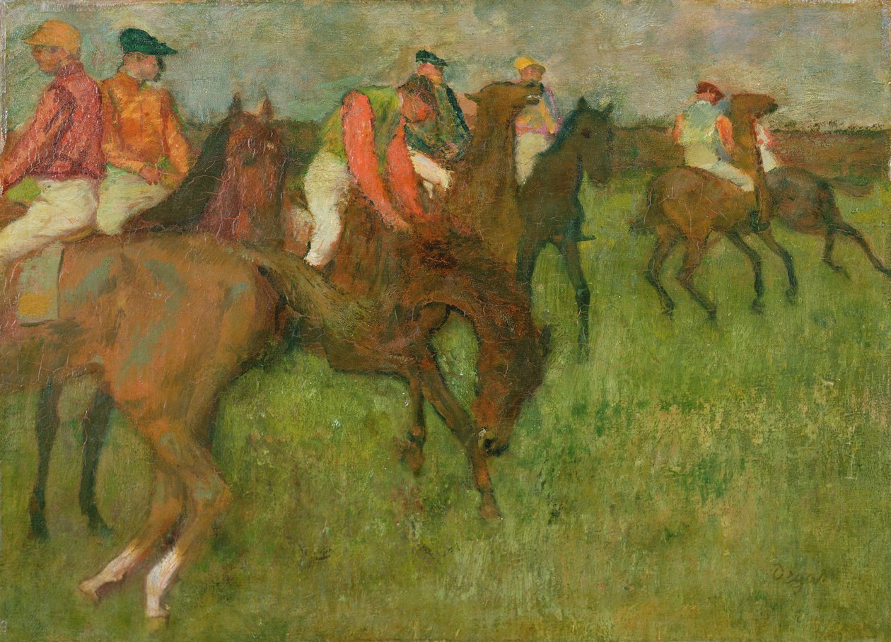 Jockeyer, 1886-90 av Edgar Degas