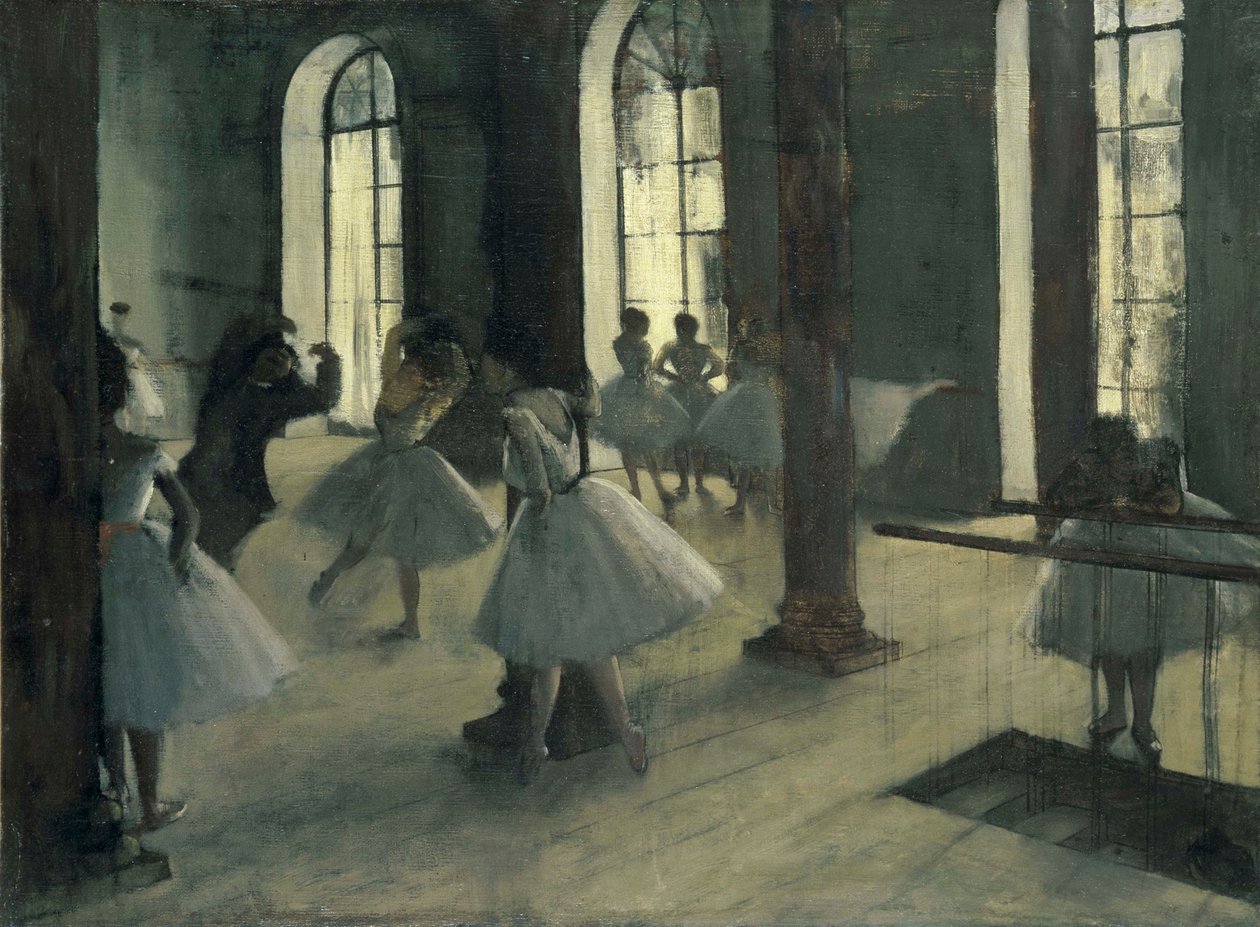Øvelsen på dansens foajé av Edgar Degas