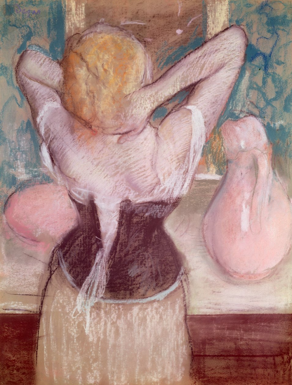Toalettet (pastell) av Edgar Degas