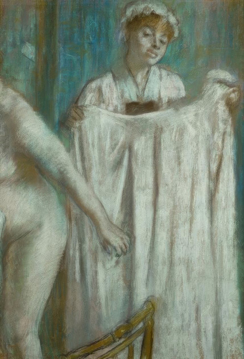 Toalettet etter badet av Edgar Degas