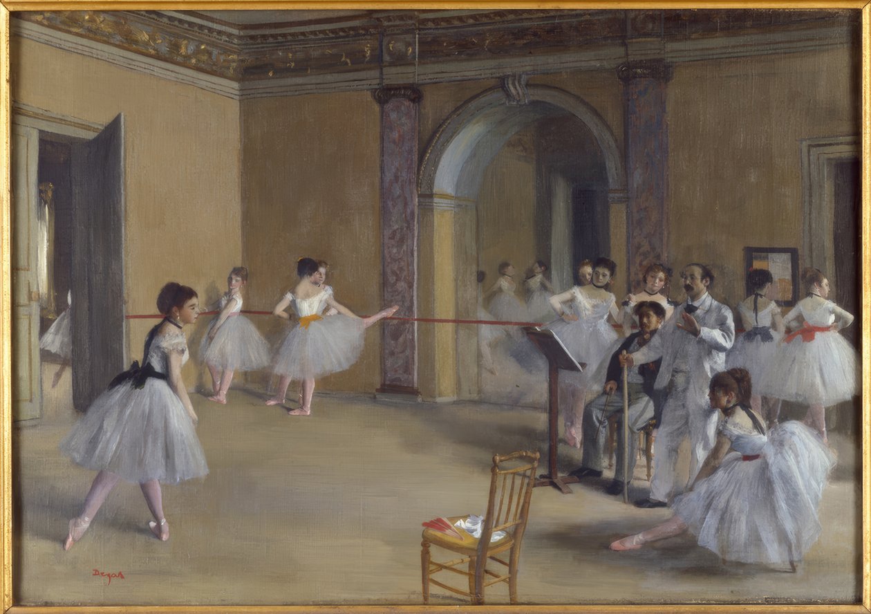 Dansesalen på Opéra på rue Le Peletier av Edgar Degas