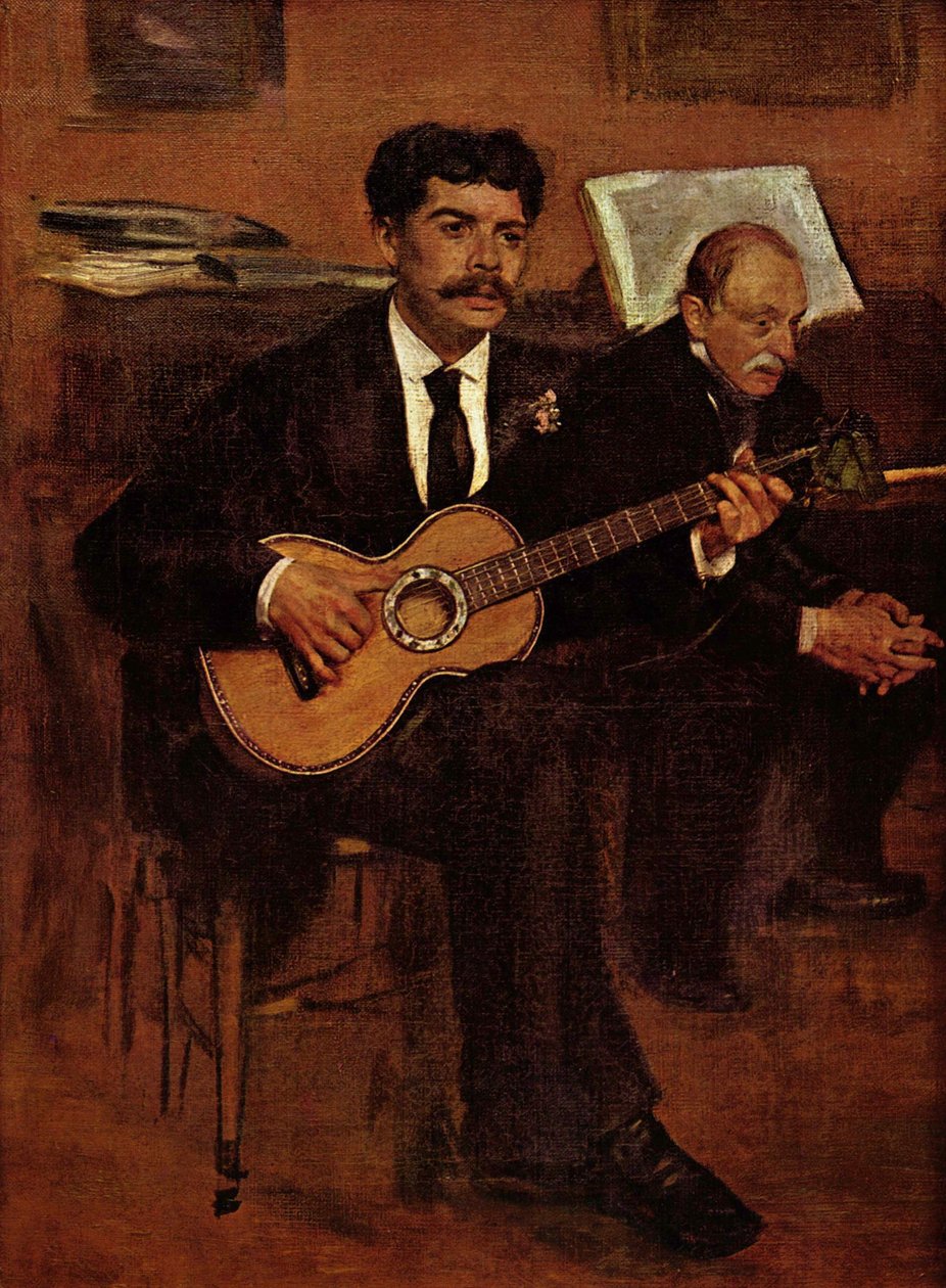 Lorenzo Pagans og Auguste de Gas av Edgar Degas