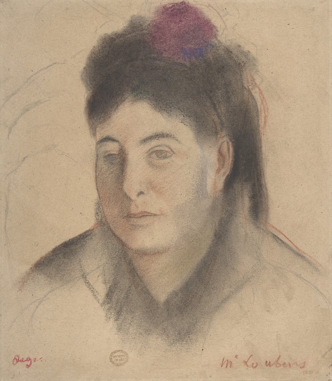 Madame Loubens av Edgar Degas