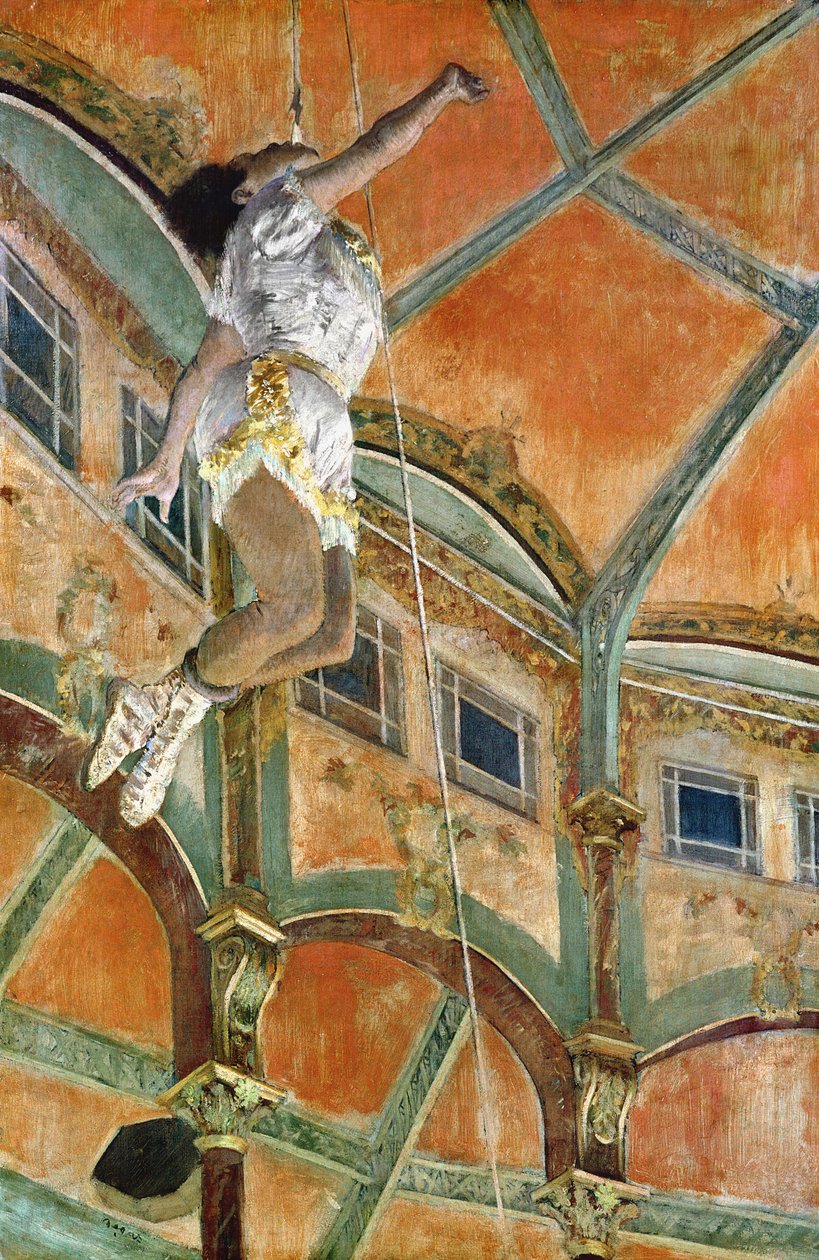 Frøken La la ved Cirque Fernando, 1879 av Edgar Degas