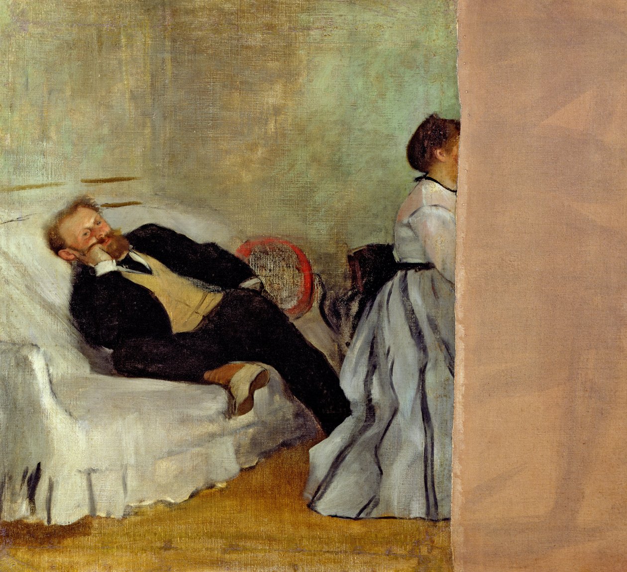 Monsieur og Madame Edouard Manet, 1868-69 av Edgar Degas