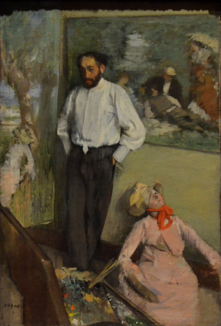 Portrett av Henri-Michel Lévy av Edgar Degas