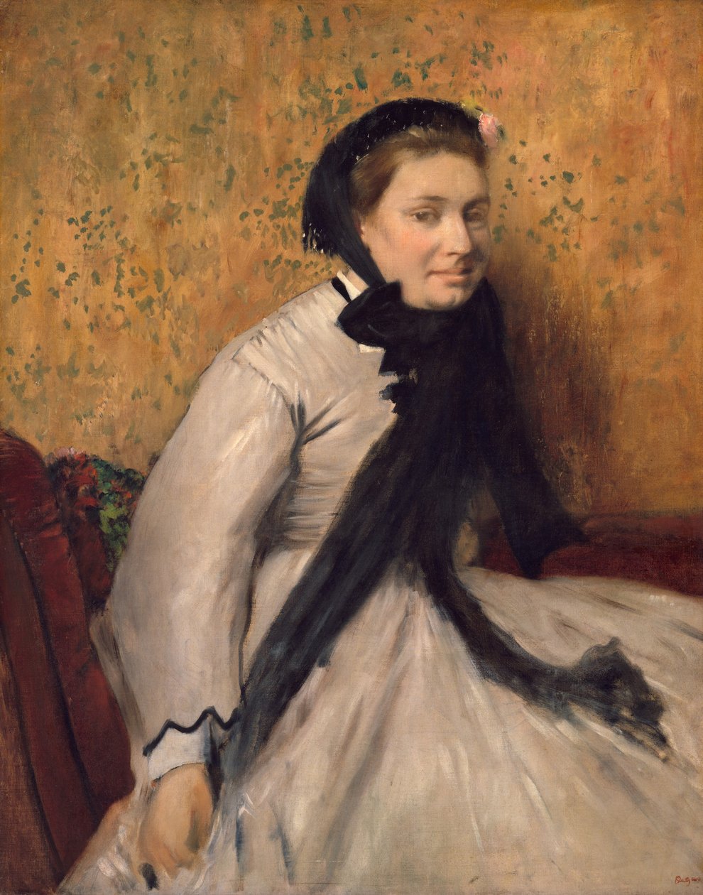 Portrett av en kvinne i grått av Edgar Degas
