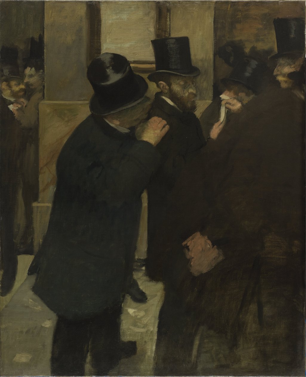 Portretter på børsen av Edgar Degas