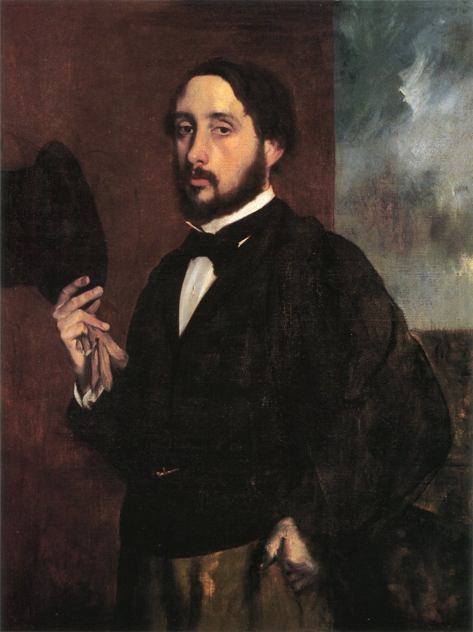 Selvportrett av Edgar Degas