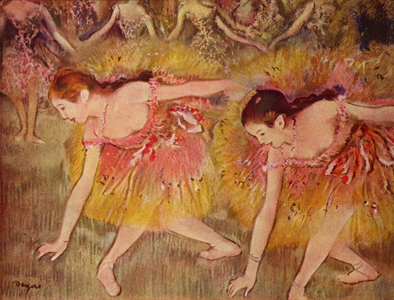 Buende dansere av Edgar Degas