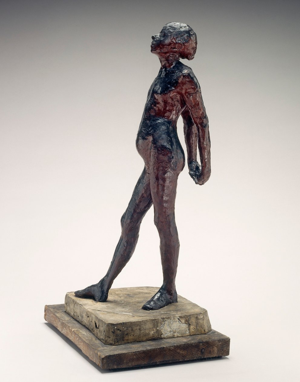 Study in the Nude of Little Dancer Aged Fourteen (Nude Little Dancer) ca. 1878-1881 (Rød voks og plastiline) av Edgar Degas