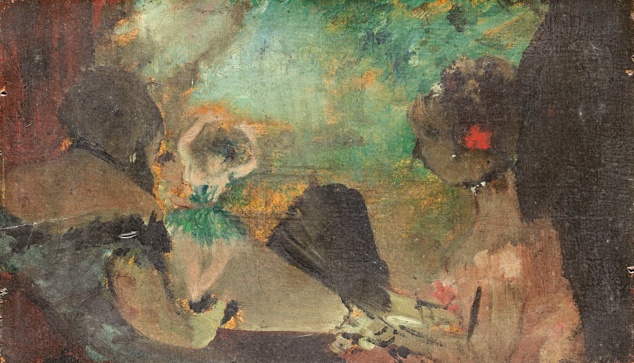 The Loge, ca. 1883 (olje på tre) av Edgar Degas