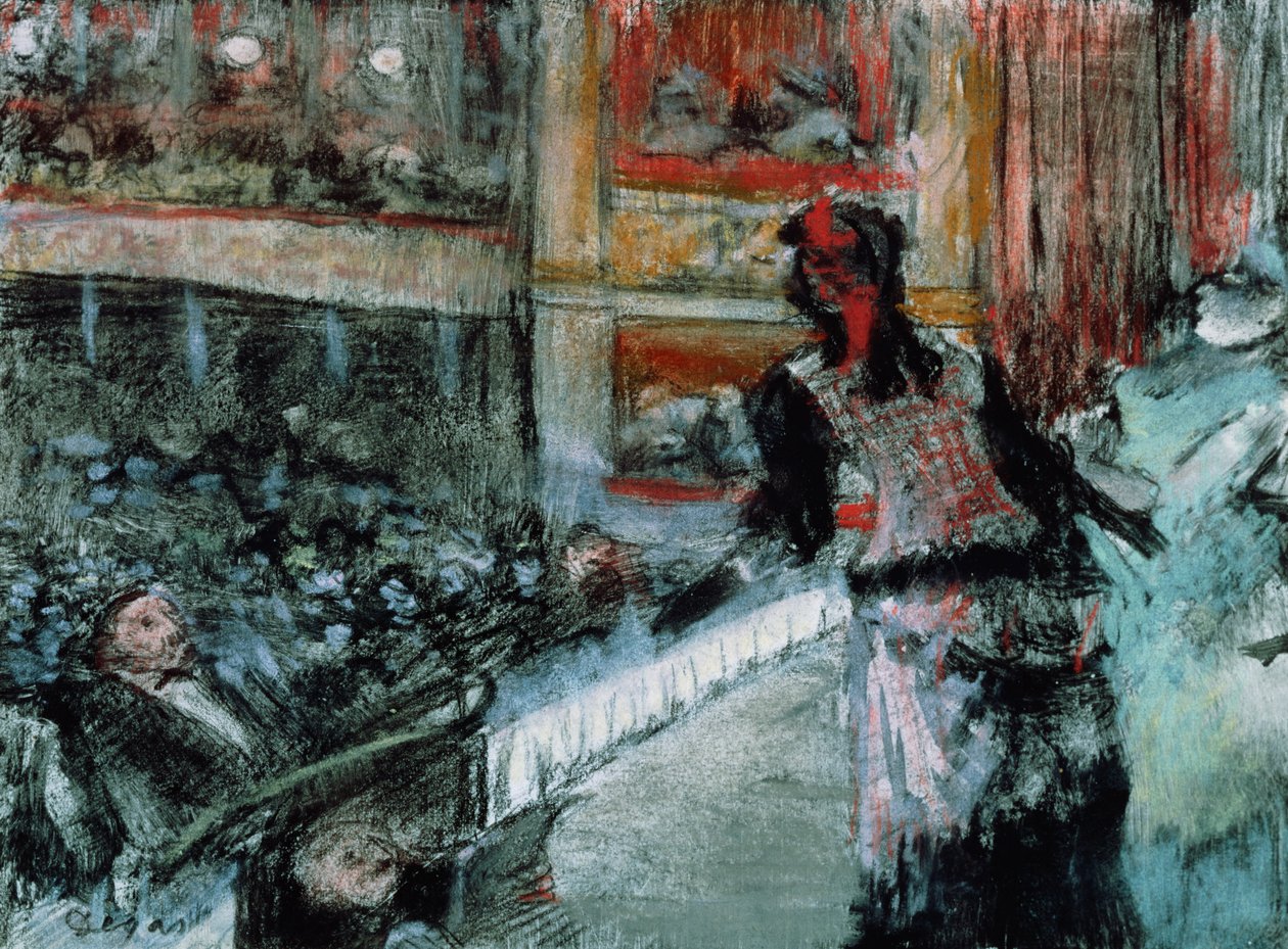 Teaterscene (pastell) av Edgar Degas