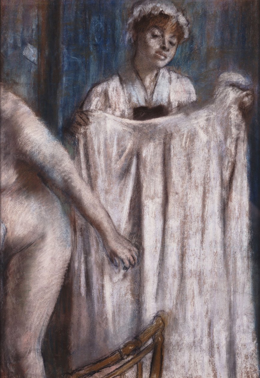 Toalett etter badekaret av Edgar Degas