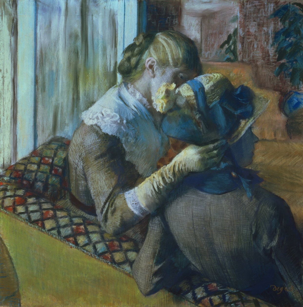 To kvinner (pastell) av Edgar Degas