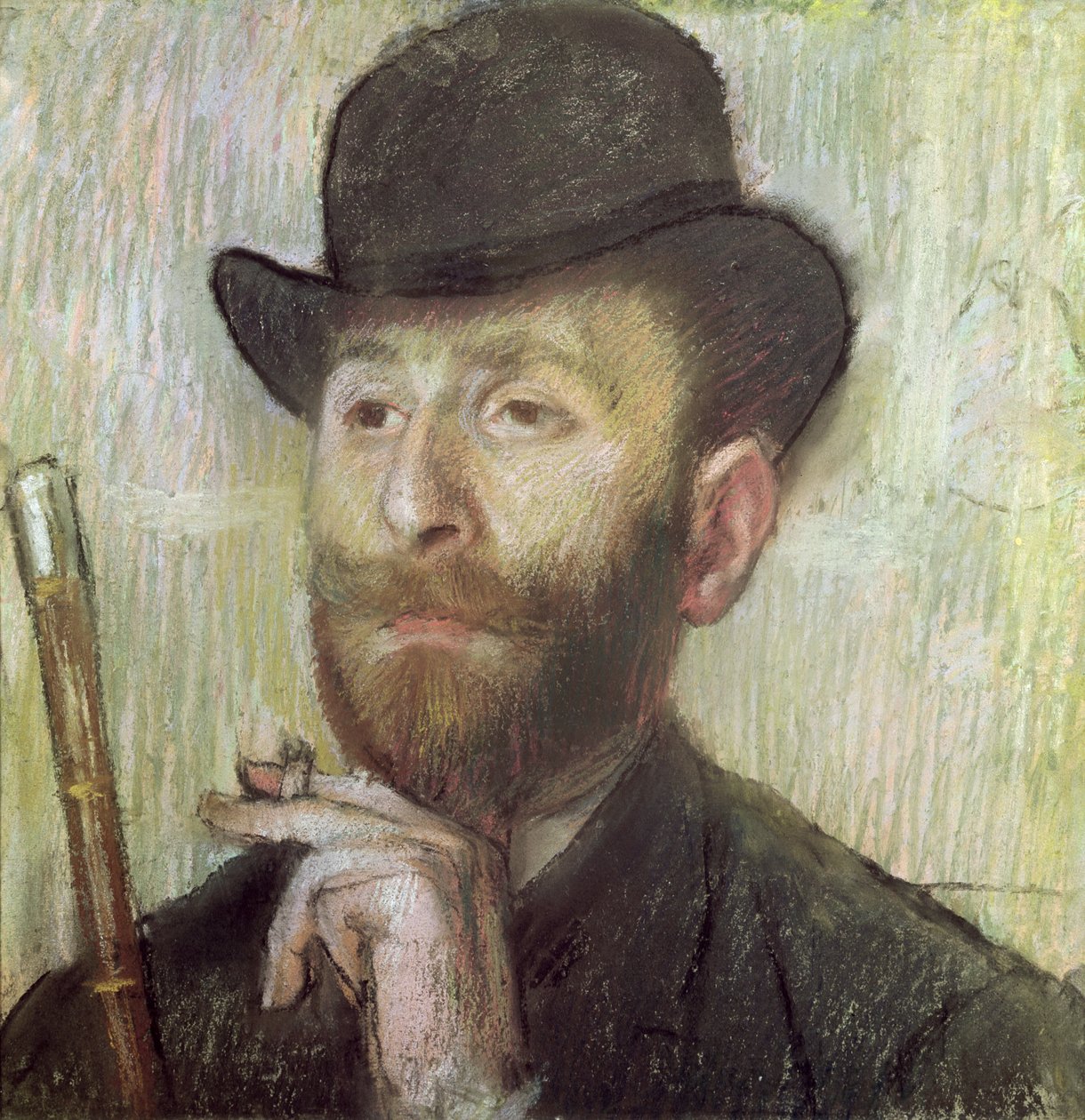Zachary Zakarian, ca. 1885 (pastell om bord) av Edgar Degas