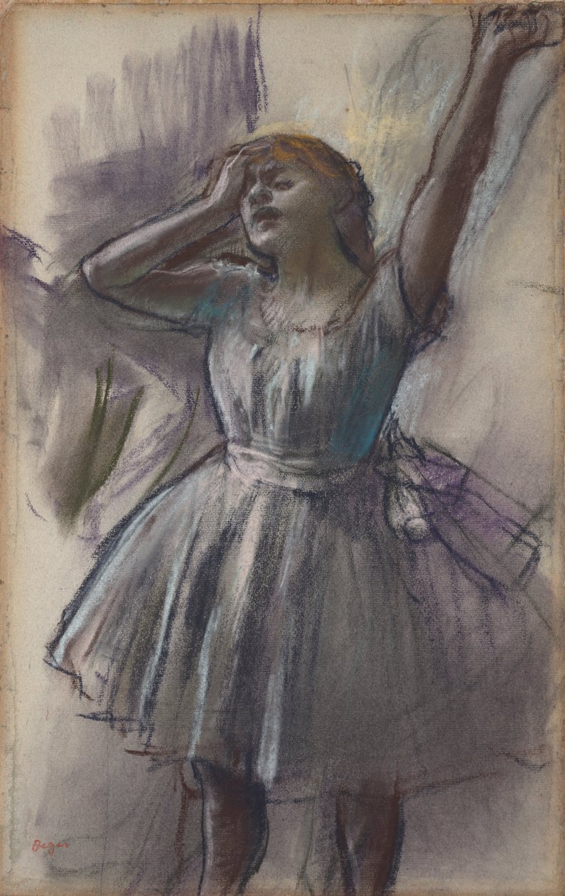 Danser strekker seg av Edgar Degas