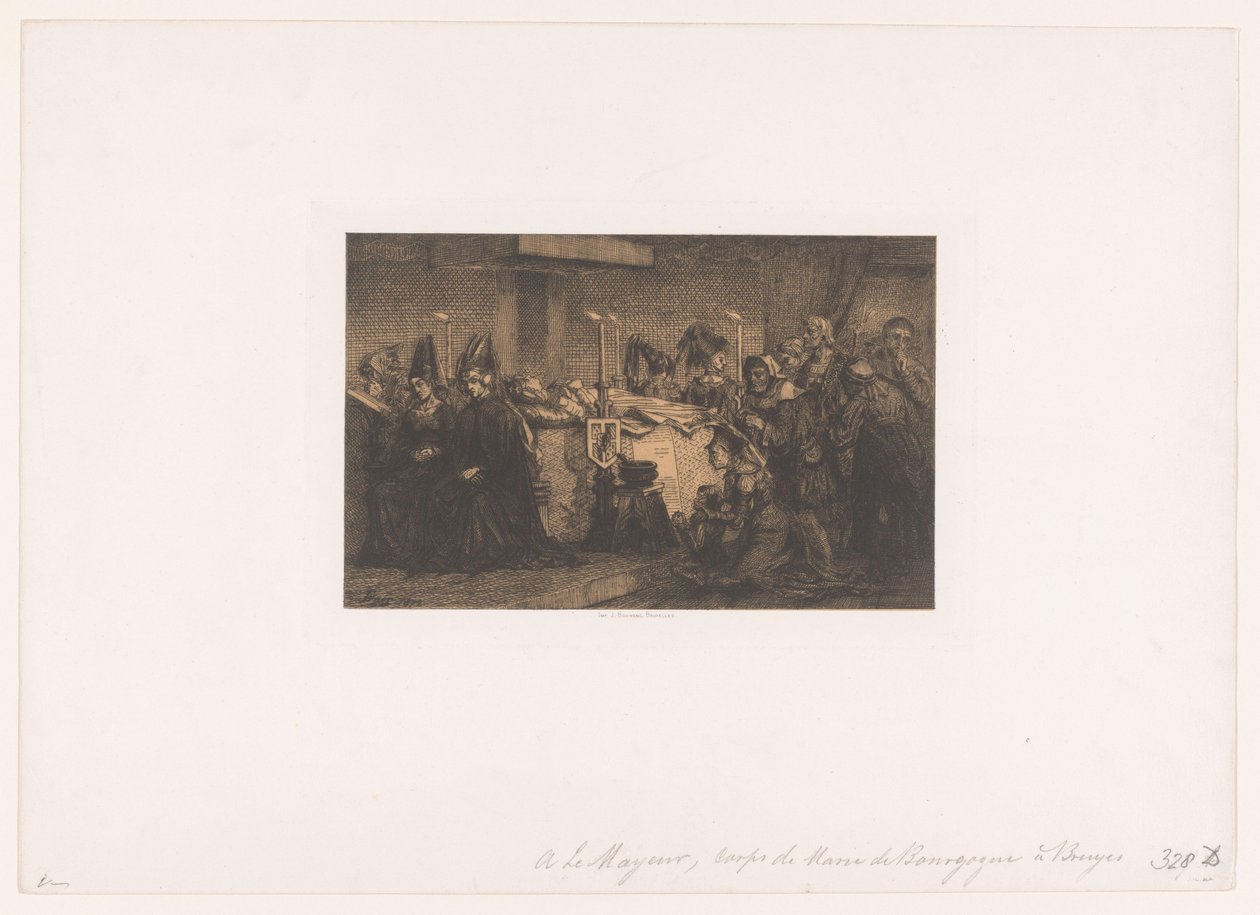 Mary of Burgundy i delstaten i Brugge av Edgar Alfred Baes