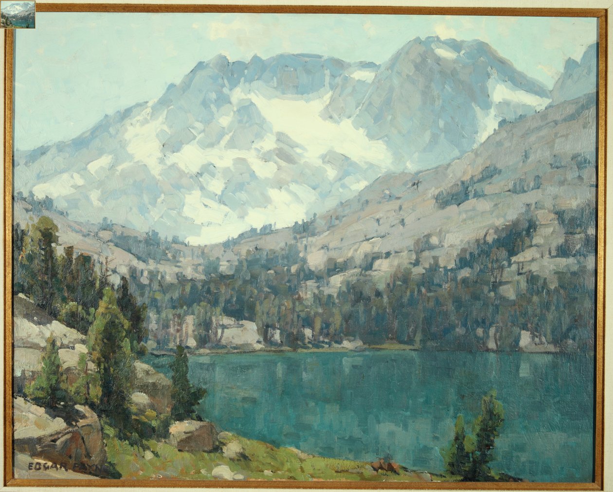 Sierra Lake (olje på lerret) av Edgar Alwin Payne