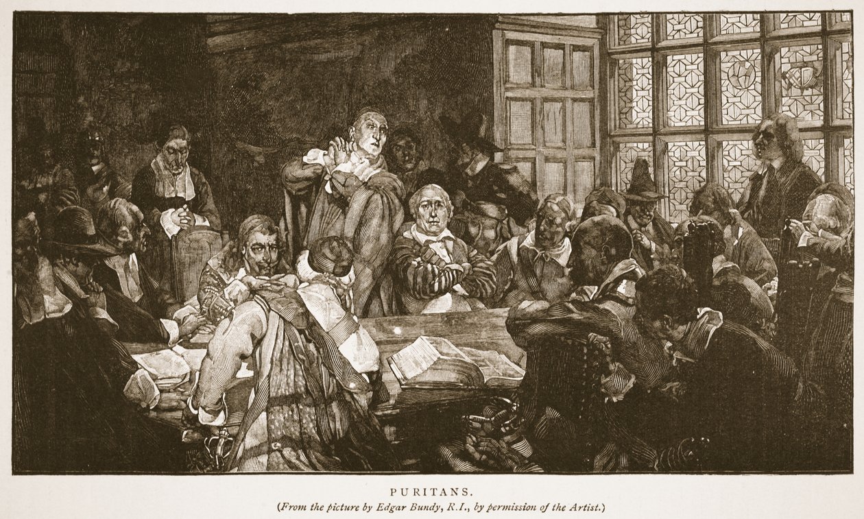 Puritaner, illustrasjon fra 