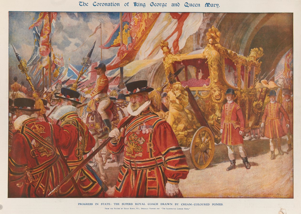 Kroningen av kong George V av Edgar Bundy