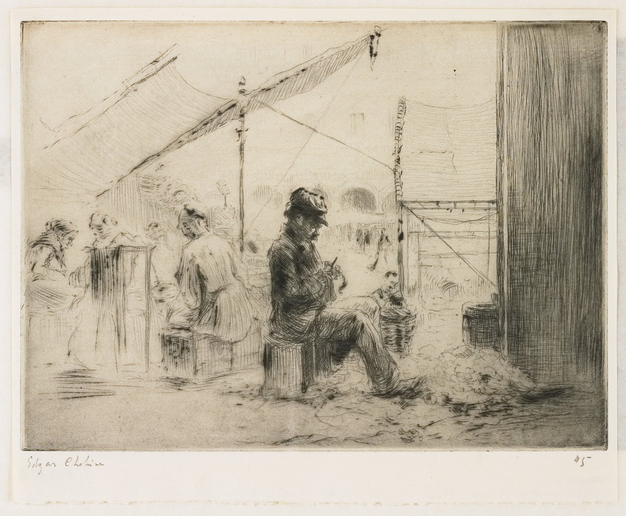 Artisjokkskrelleren; Rialto, Venezia av Edgar Chahine
