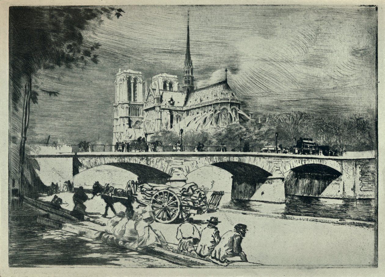 The Apse of Notre Dame, 1915 av Edgar Chahine