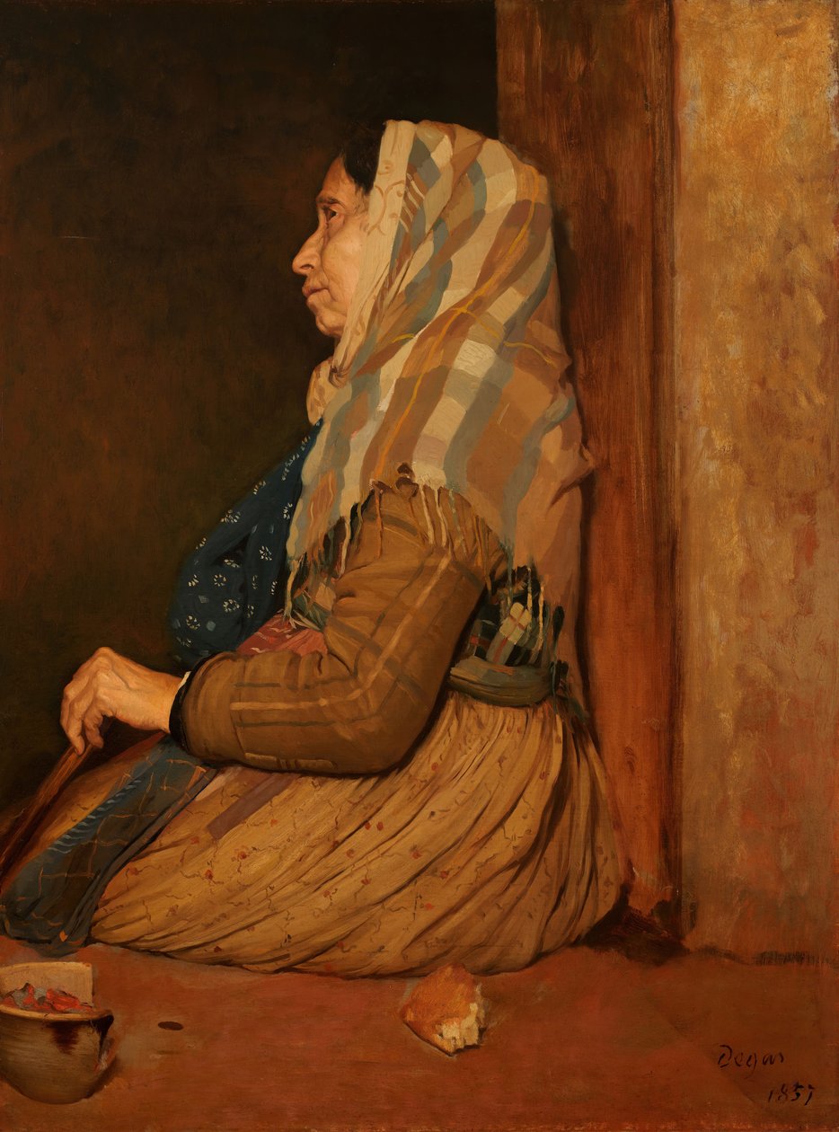 En romersk tiggerkvinne, 1857. av Edgar Degas