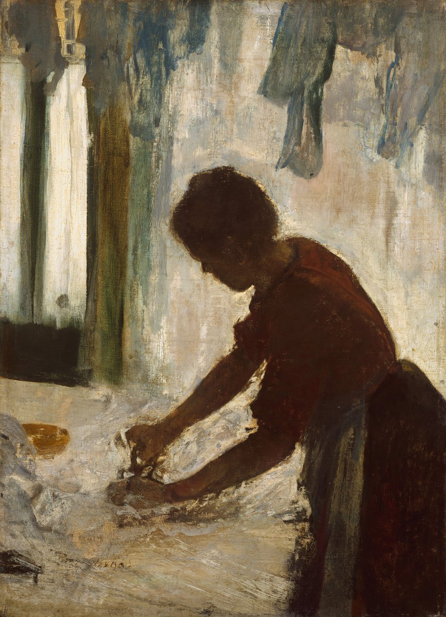 En kvinne som stryker, 1873. av Edgar Degas