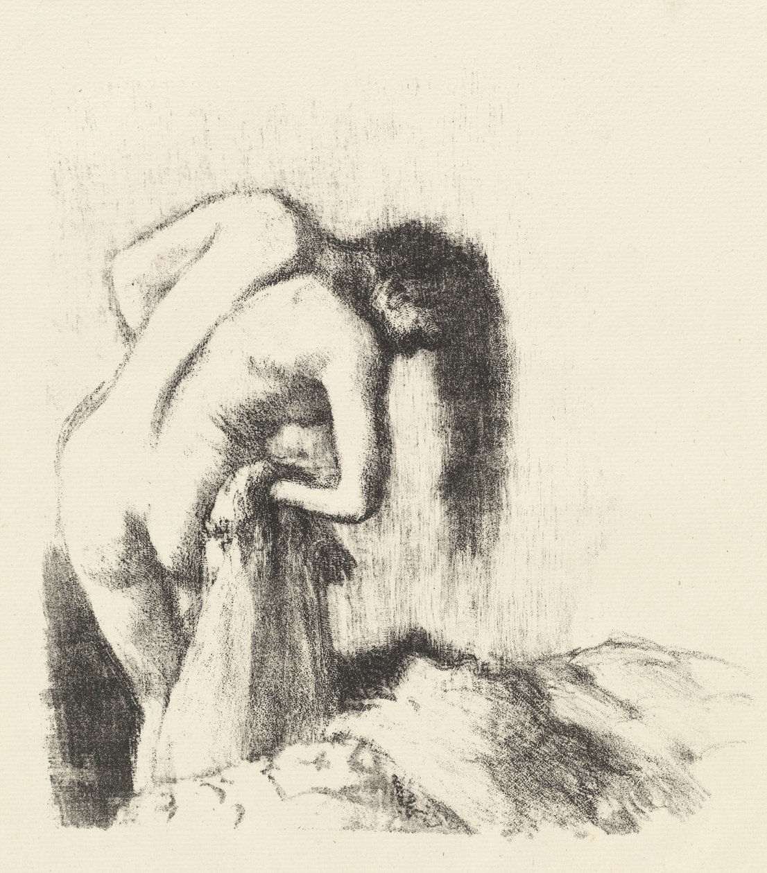 Etter badet av Edgar Degas