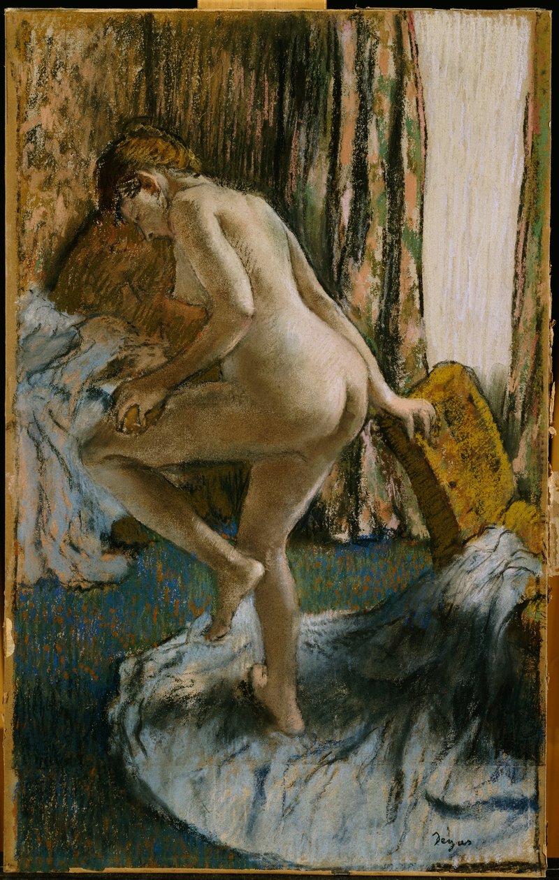Etter badet, ca. 1883 av Edgar Degas