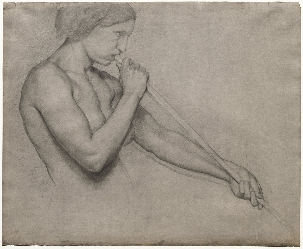 Engel som blåser i trompet av Edgar Degas