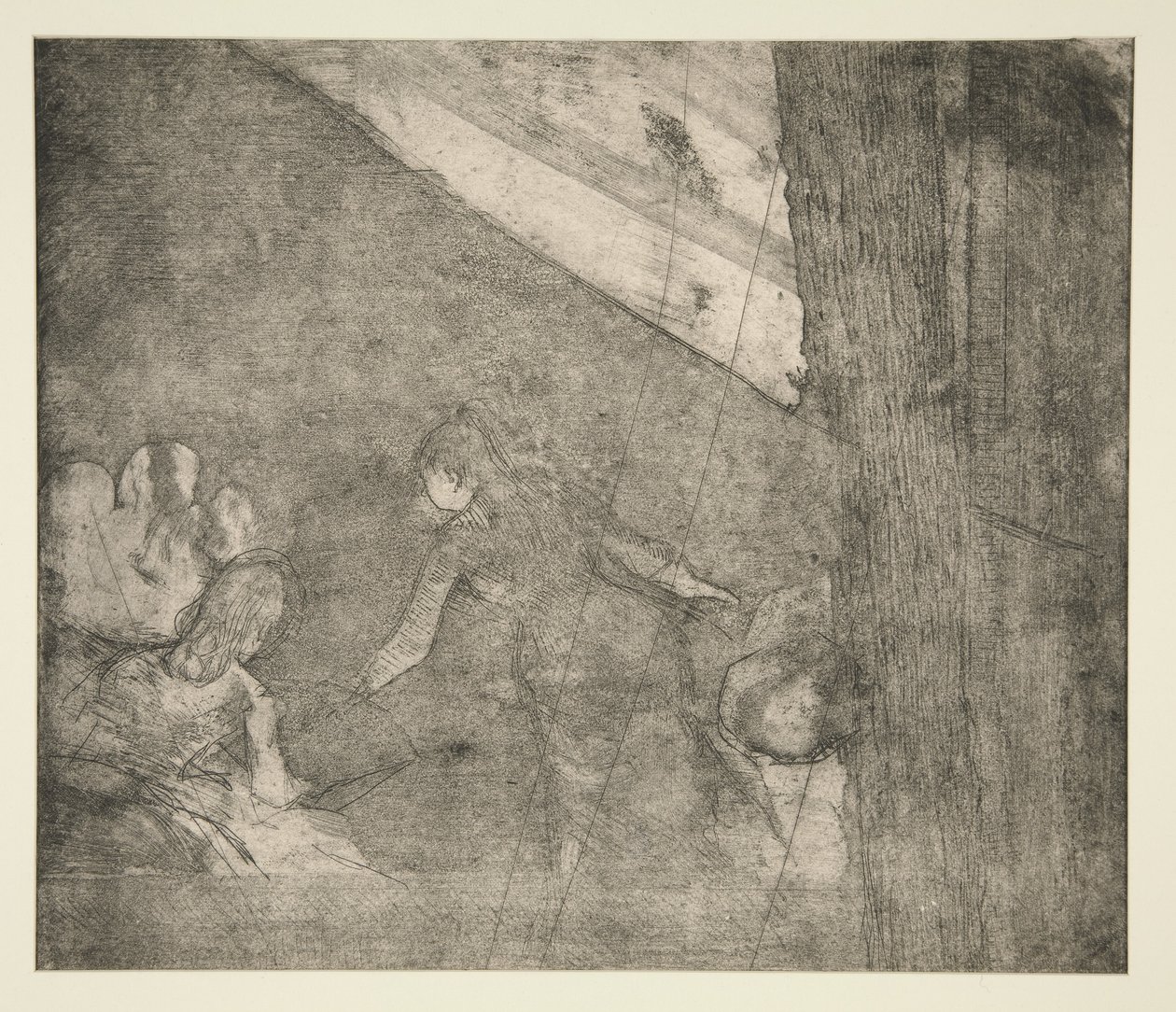At the Ambassadeurs, ca. 1877 (etsing, akvatint og tørrnipp) av Edgar Degas