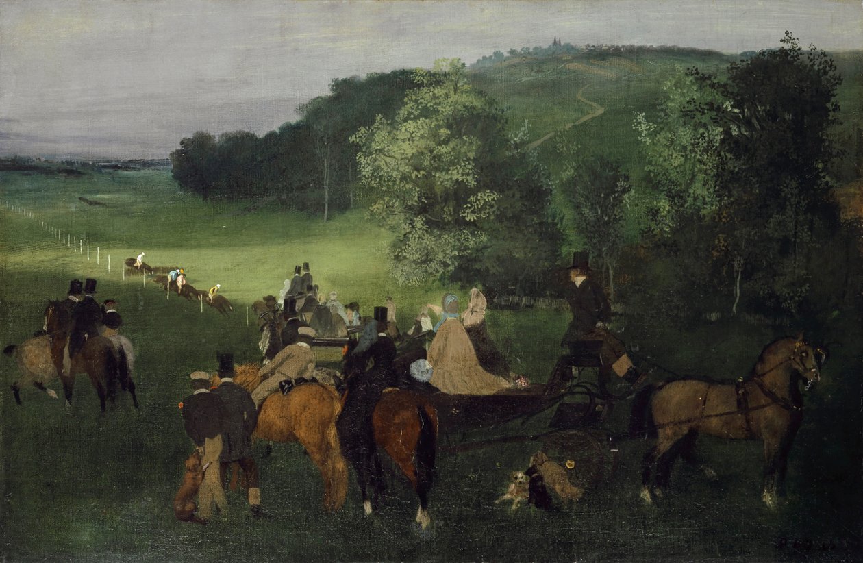 Ved Racecourse (The Races), ca. 1861-62 av Edgar Degas