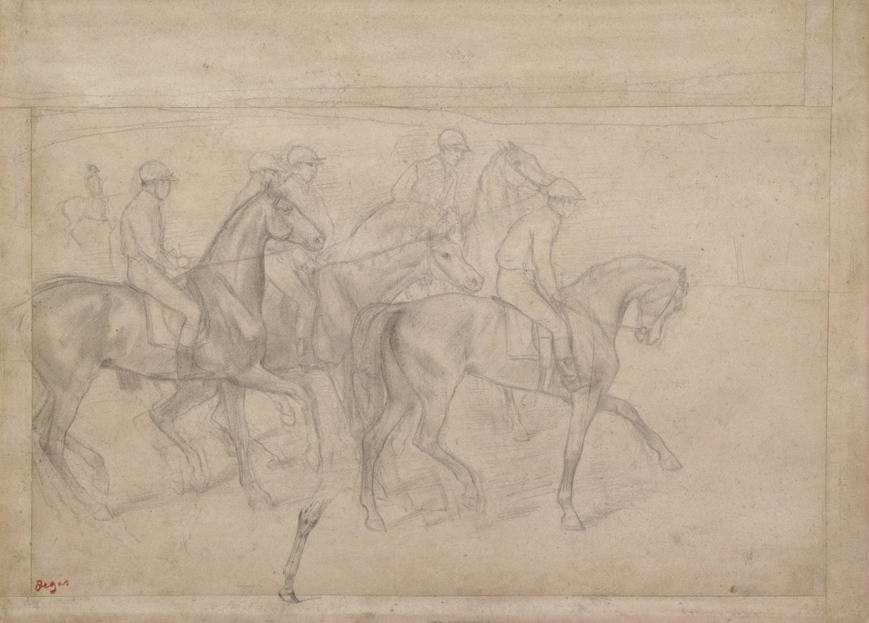 Ved Løpene, ca. 1860-62 av Edgar Degas