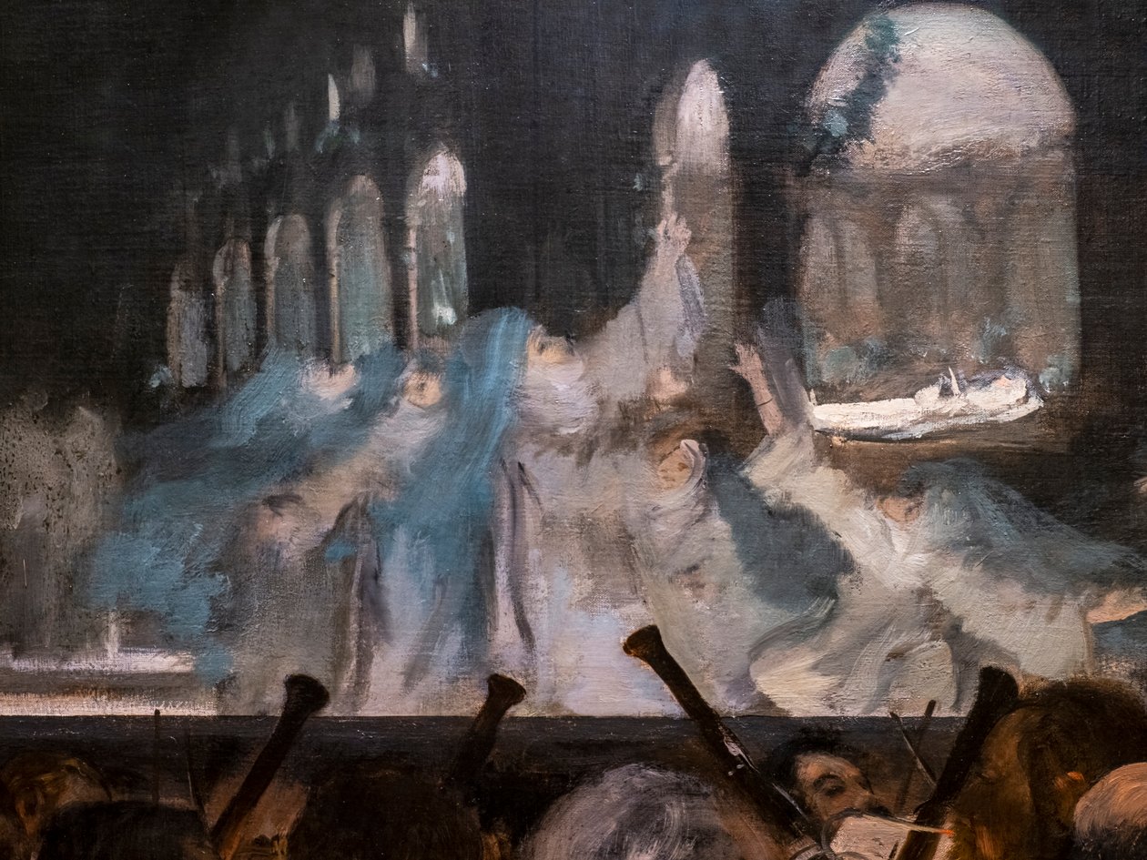 Ballett av Robert djevelen (detalj). 1876. Olje på lerret. av Edgar Degas