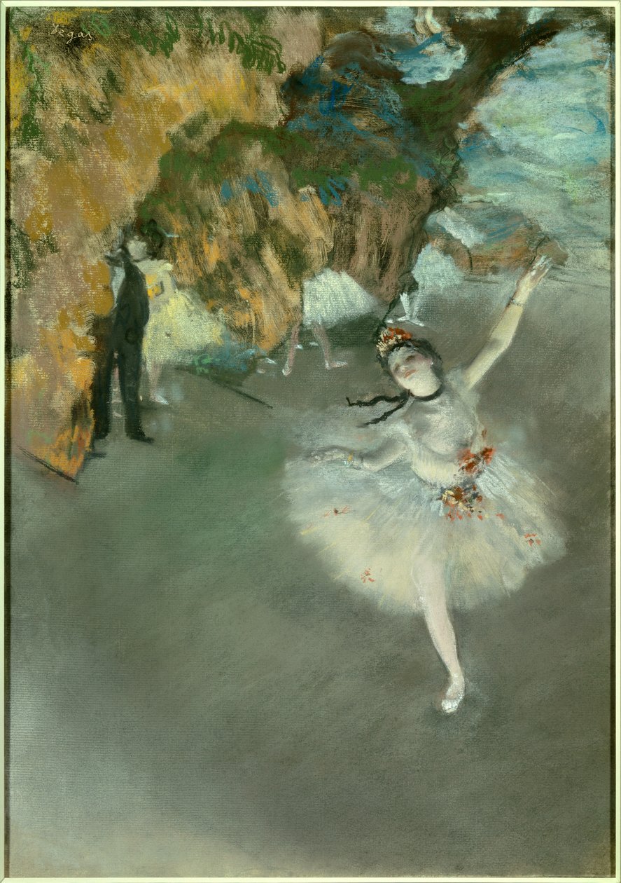 Ballett eller Stjernen eller Dancer på scenen av Edgar Degas