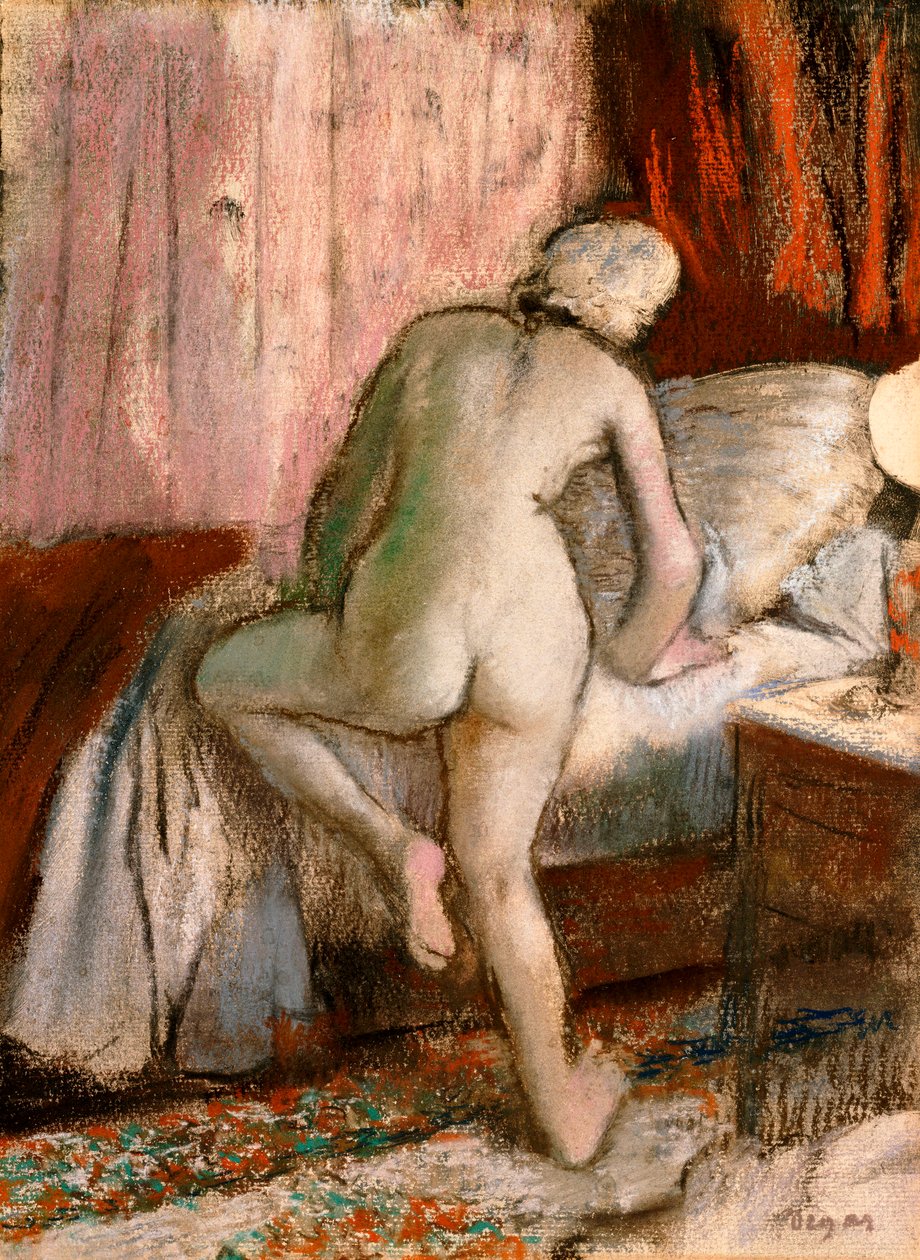 Sengetid, ca. 1883 av Edgar Degas