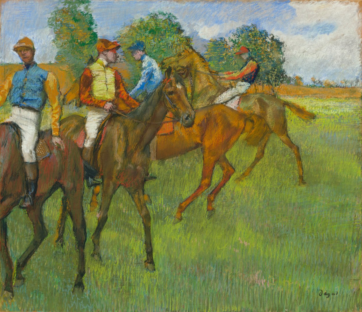Før løpet av Edgar Degas