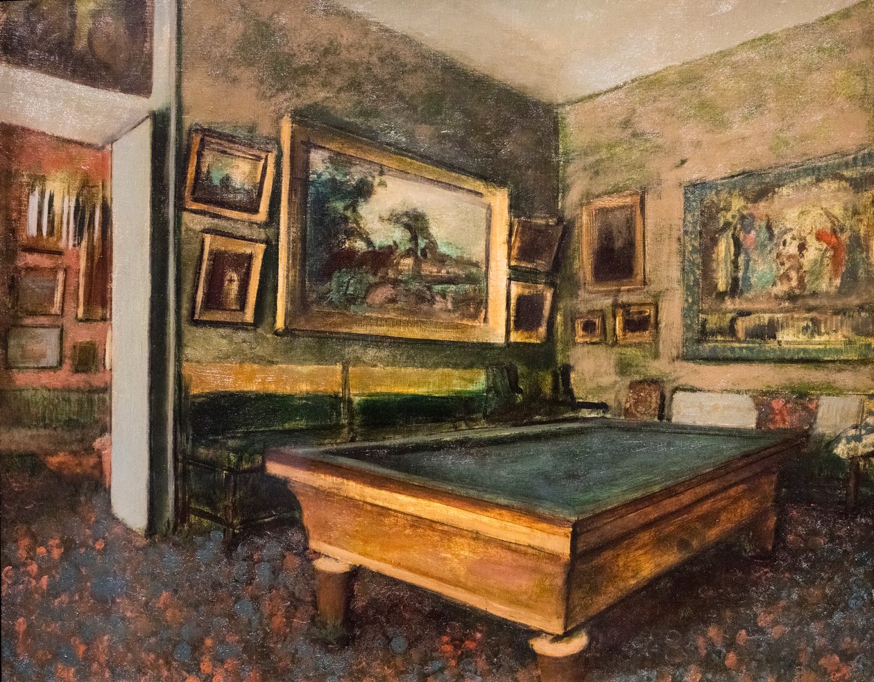 Biljardrom av Edgar Degas