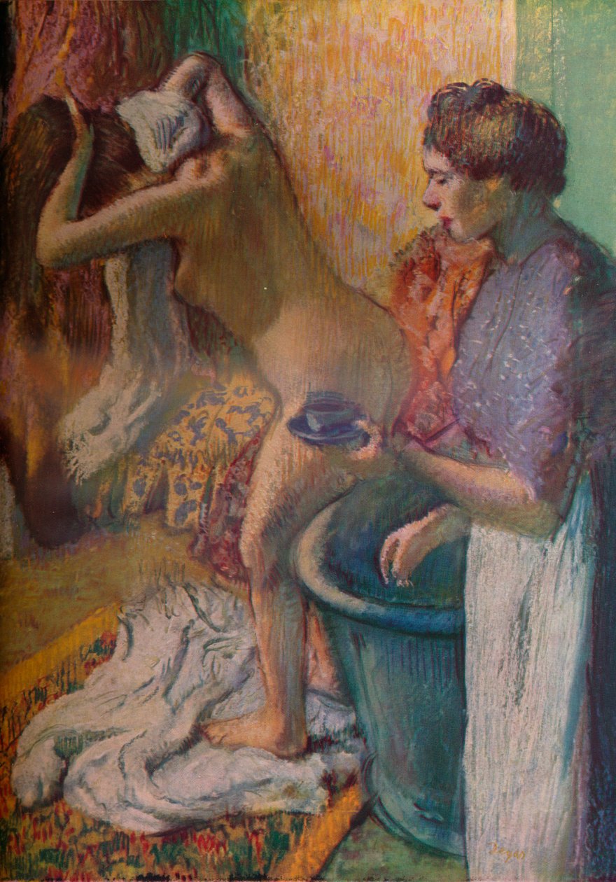 Frokost etter et bad, 1883 av Edgar Degas