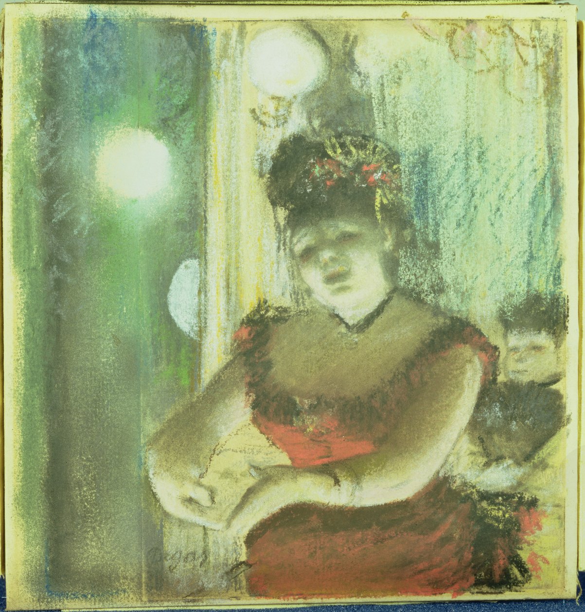 Kafé-konsertsanger, ca. 1878 av Edgar Degas