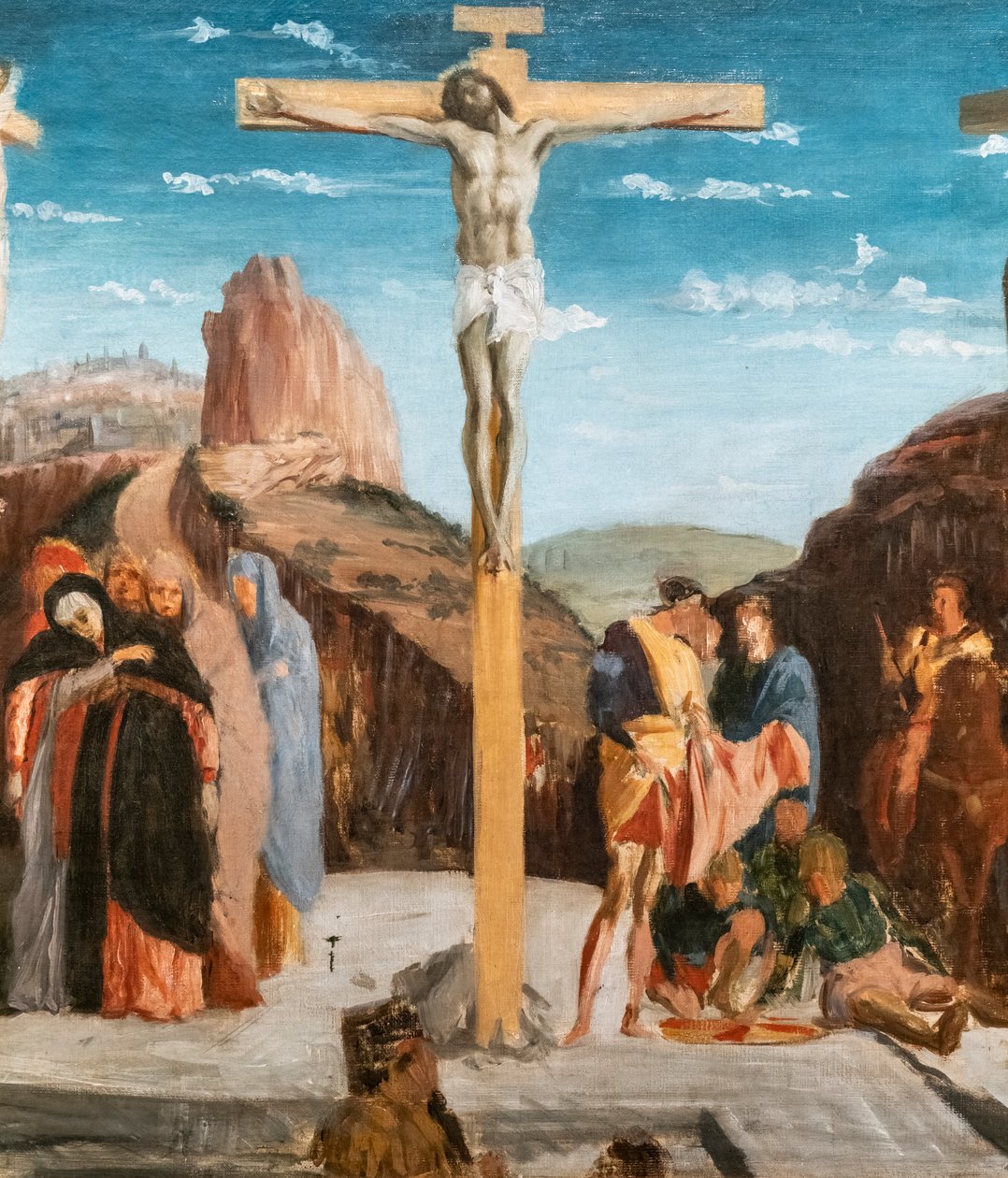 Golgata (kopi etter Andrea Mantegna) (detalj). 1861. Olje på lerret. av Edgar Degas