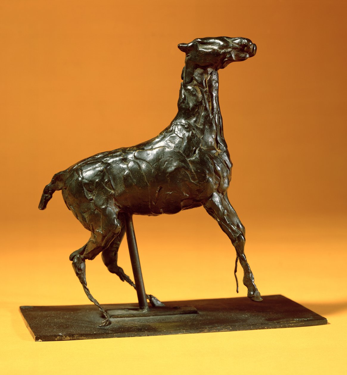 Caracoling Horse (bronse) av Edgar Degas